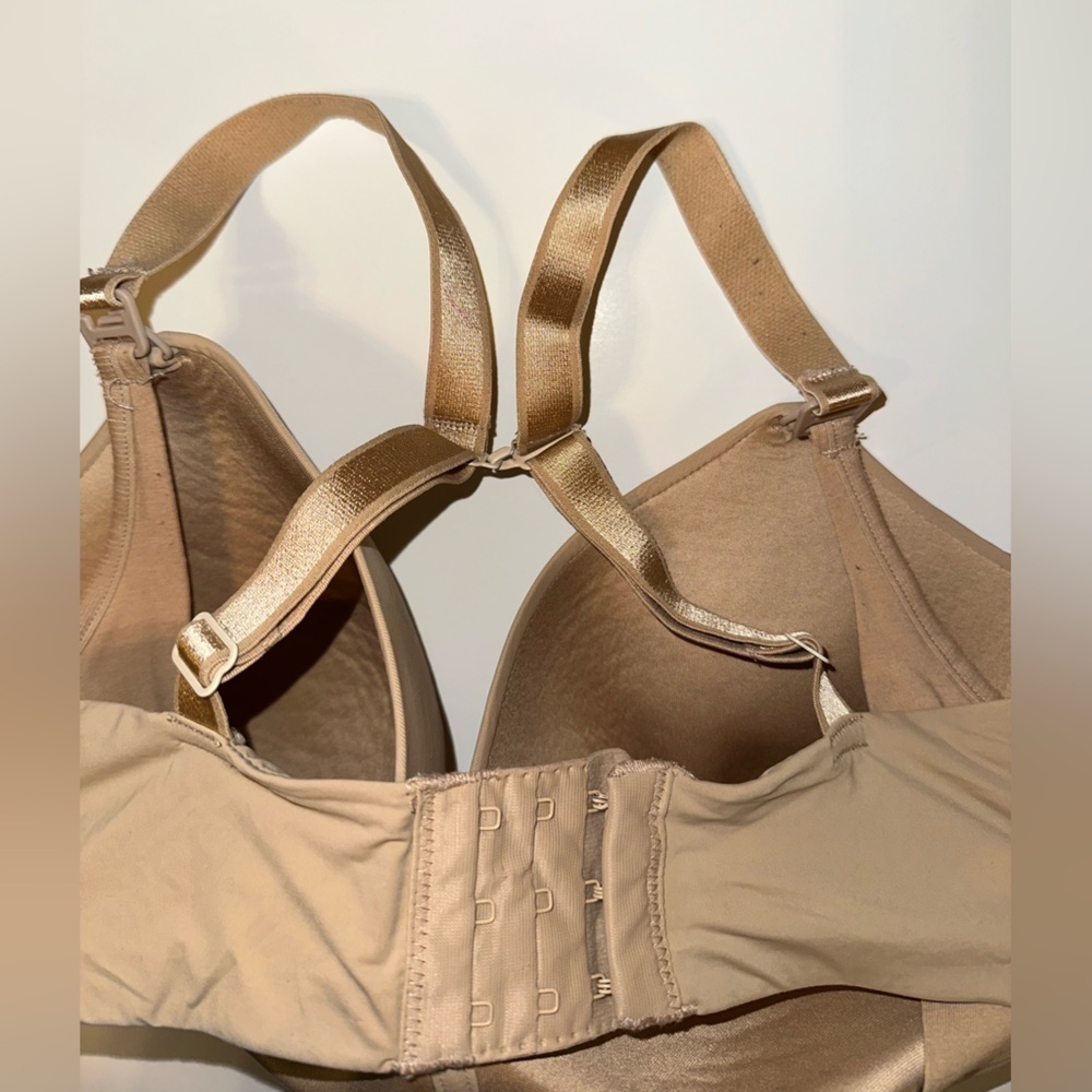 Auden Nursing Bra 36DD Nude Beige Lightly Lined Wireless Racerback Convertible - Picture 4 of 6